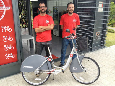 Servio de aluguel de bicicletas  inaugurado em Curitiba