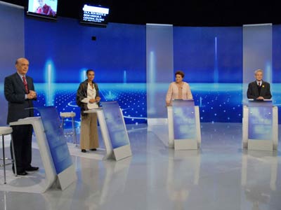 Debate na TV Globo rene quatro candidatos  Presidncia