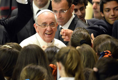 Francisco reconhece diante de estudantes que no queria ser Papa