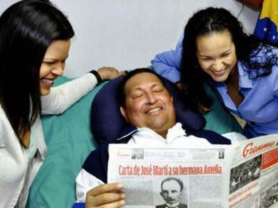 Hugo Chvez anuncia que est na Venezuela  