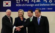 Hillary Clinton faz visita indita  fronteira entre as Coreias