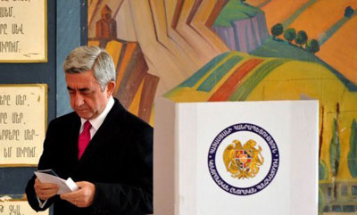 Armnia oficializa reeleio do presidente Serge Sarkisian  