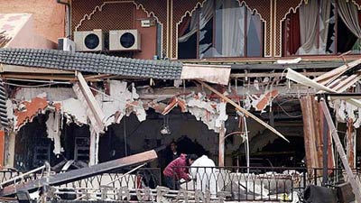 Exploso em caf de Marrakech deixa 15 mortos