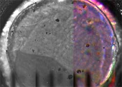 Microscpio da Phoenix faz imagem mais detalhada de poeira 