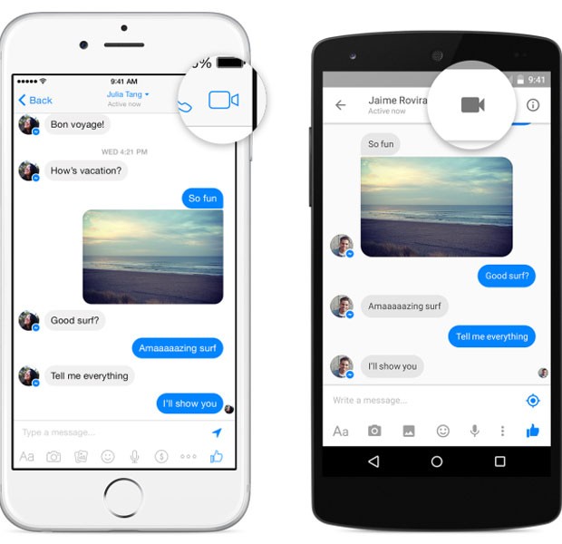 Messenger, app do Facebook, passa a fazer chamadas de vdeos