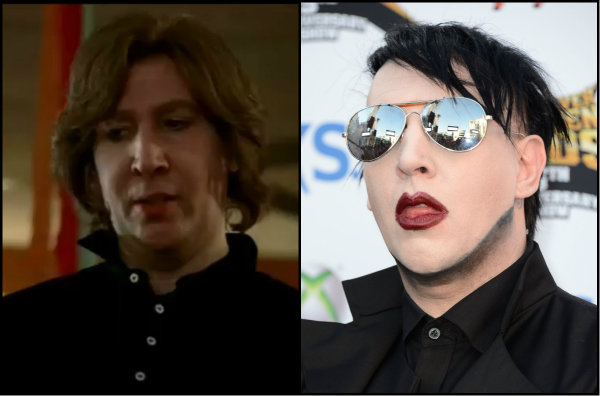 Chocante! Marilyn Manson aparece sem maquiagem em cenas de srie americana