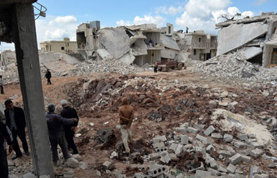 Tropas srias retomam cidade perto de Damasco  
