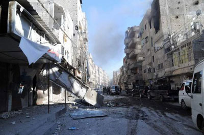 Aviao sria bombardeia subrbios de Damasco  