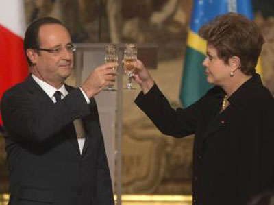 Jantar de gala para Dilma em Paris tem Villa-Lobos e Tom Jobim