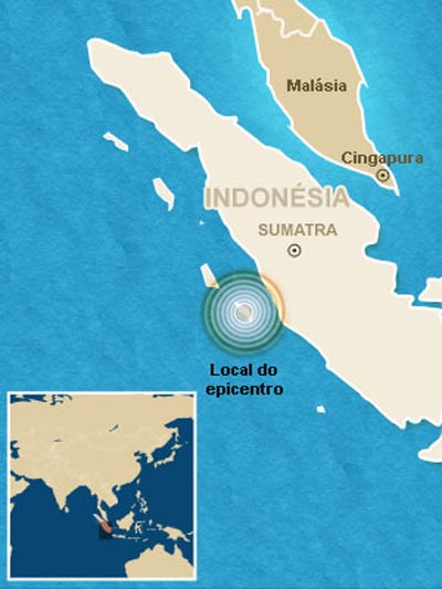 Tremor e tsunami matam 40 na Indonsia 