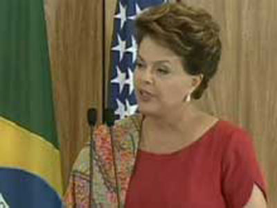 Dilma discute parceria comercial e crise global com Obama nos EUA