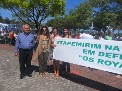 Itapemirim participa de manifestao em defesa dos royalties