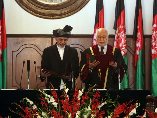 Novo presidente do Afeganisto, Ashraf Ghani toma posse