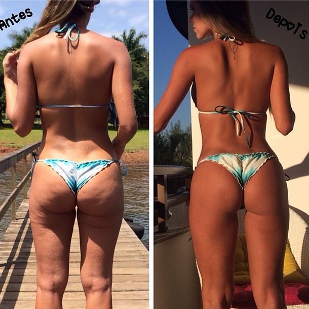 Ex-BBB Adriana mostra antes e depois aps passar perodo em dieta