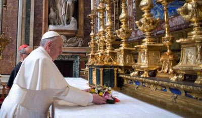 Papa Francisco celebra missa no Santurio de Aparecida