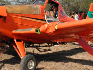 Avio monomotor faz pouso forado na zona rural da Bahia  