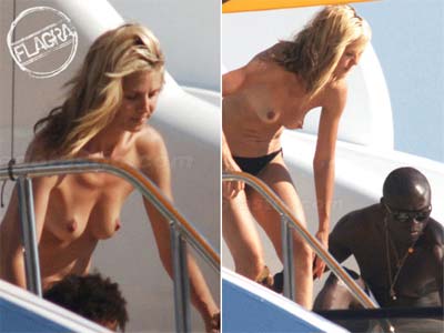 Heidi Klum faz topless na Itlia.Veja!