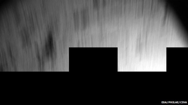 Foto borrada mostra pouso turbulento de sonda em cometa