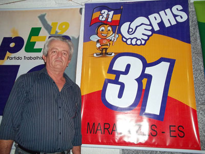 Presidente do PHS de Maratazes Jos Francisco Miguel nega composio com PRP