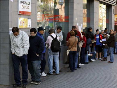 Espanha j tem mais de 6 milhes de desempregados