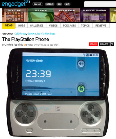 Site divulga primeiras imagens do suposto PlayStation Phone 