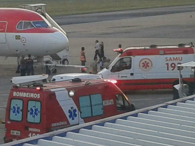 Passageiro de avio morre em MS aps passar mal durante voo