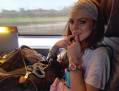 Lindsay Lohan est em Londres para sesso de fotos