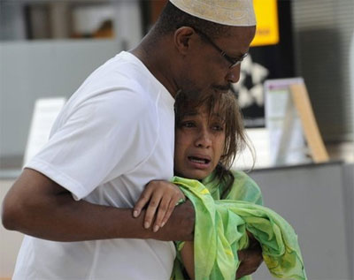 Menina  resgatada viva do acidente da Yemenia 