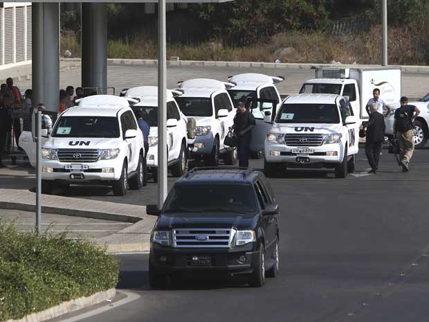 Inspetores da ONU deixam a Sria e chegam ao Lbano