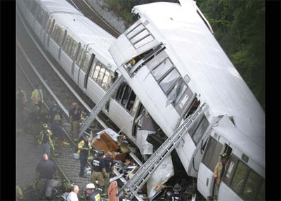 J so 9 os mortos em coliso de trens em Washington