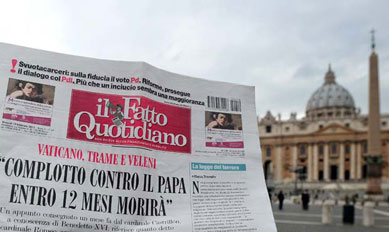 Jornal italiano revela suposto compl para matar o Papa Bento XVI