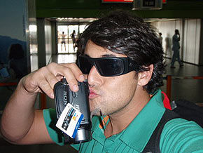 Bruno de Luca ganha filmadora de Ronaldo Fenmeno.