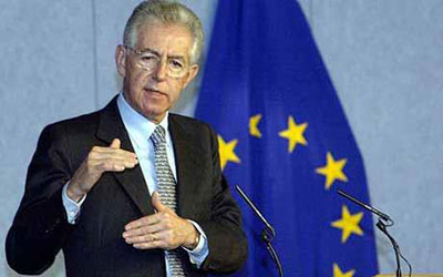 Senado italiano d confiana ao governo de Monti    