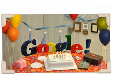 Google faz 13 anos e cria doodle especial