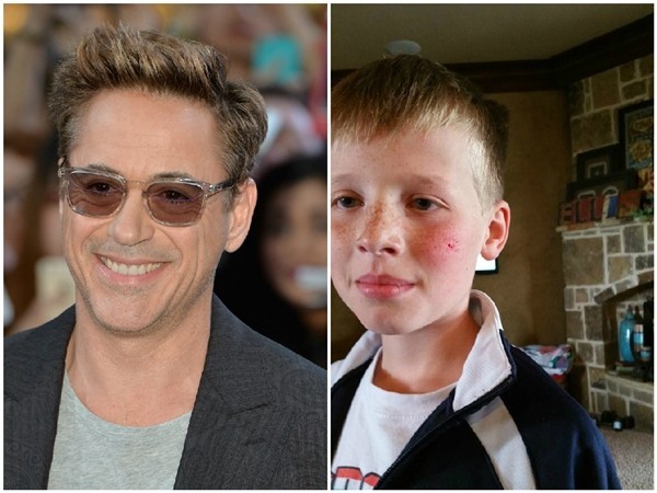 Robert Downey Jr. alegra o dia de um menino