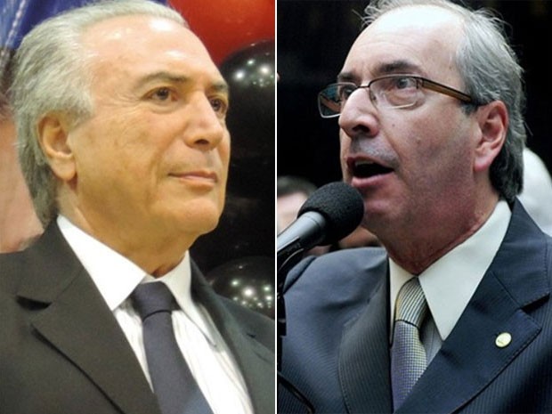 Eduardo Cunha e Michel Temer participam de debate em Porto A