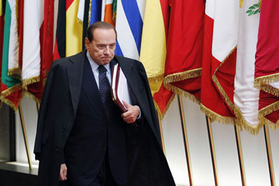 Governo  slido e no haver eleio antecipada, diz Berlusconi