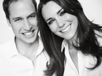 Site do casamento real divulga mais uma foto de William e Kate