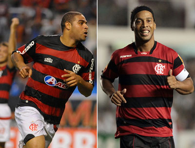 Ronaldinho j supera Adriano em gols marcados no incio