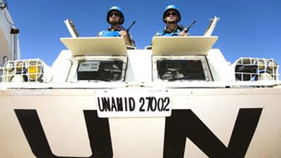 Polcias da ONU raptados em Darfur 