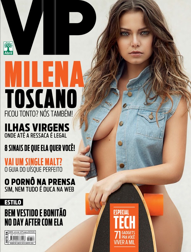 Milena Toscano posa sexy para revista: 