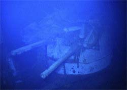 Fotos mostram navio australiano afundado na 2 Guerra