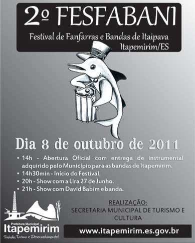 Venha participar do segundo FESFABANI- festival de fanfarras e bandas de Itaipava