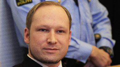 Comea julgamento de Breivik, o manaco da Noruega
