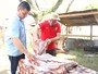 Amigos assam 30 kg de carne em piquete no Acampamento 