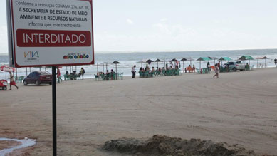 Em So Lus, praias contaminadas trazem riscos a seus frequentadores