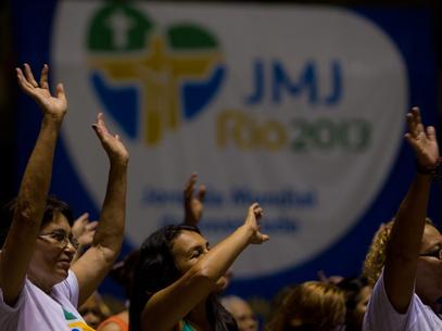Viglia no Rio de Janeiro d incio  contagem regressiva para JMJ  