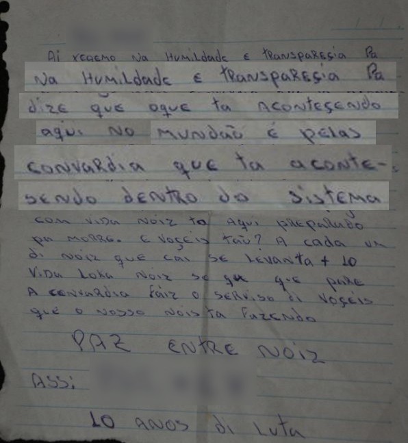 Carta achada em casa de suspeita de ataques ser examinada em SC