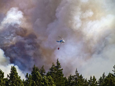 Incndio destri 60 casas e parte de parque nacional nos EUA