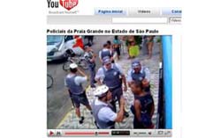 Vdeo mostra suposto abuso de poder da PM na Praia Grande